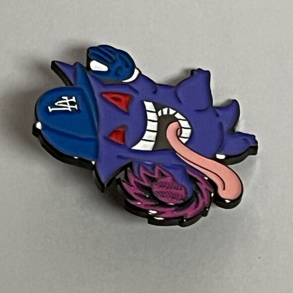 LA Dodgers Gengar Pokemon Hat Pins Streetwear Hats Bag Baseball Fitted New Era - Picture 5 of 9